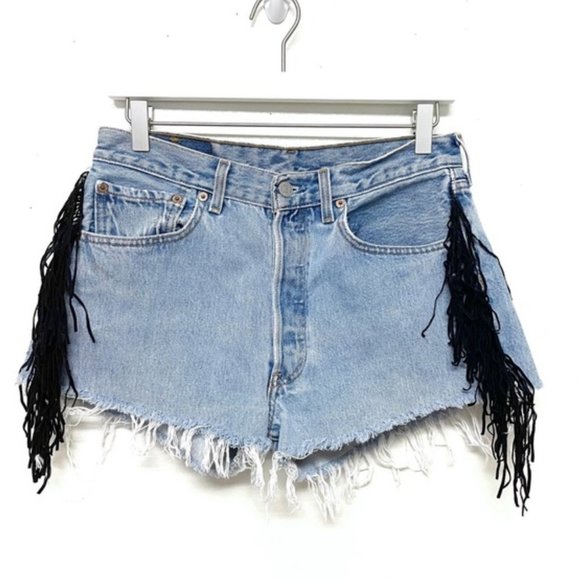 Levi's Pants - Vintage Levi’s 501 Cutoff Jean Shorts With Fringe 31 like 29